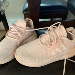 Girls adidas pink shoes